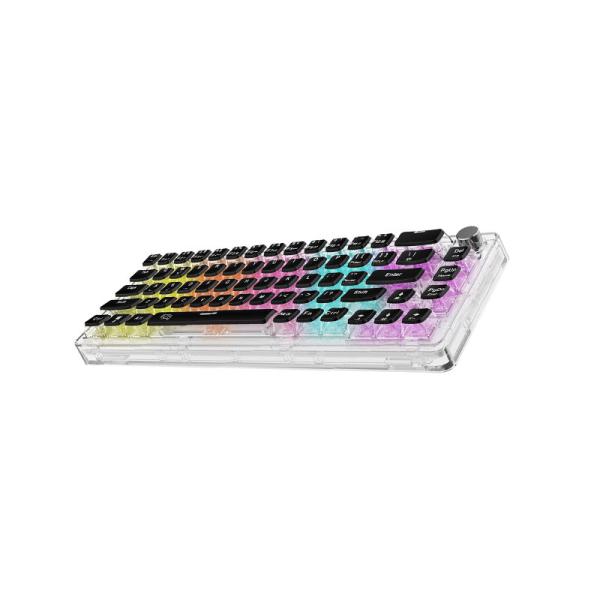 کیبورد گیمینگ شیشه ای سیمی RGB پرودو گیمینگ Porodo Gaming PDX223