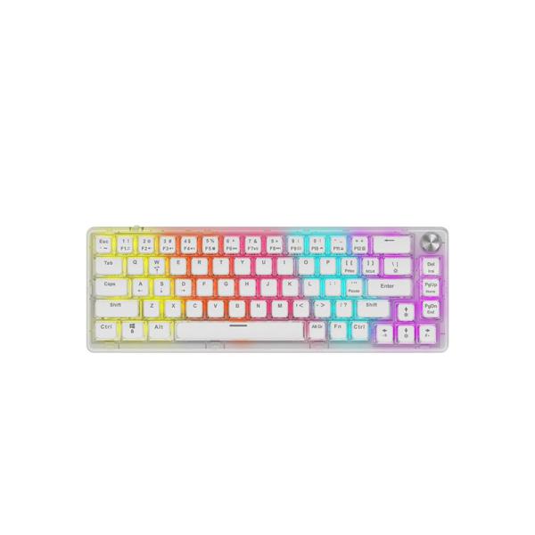کیبورد گیمینگ شیشه ای سیمی RGB پرودو گیمینگ Porodo Gaming PDX223