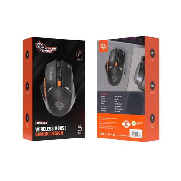 موس بیسیم گیمینگ پرودو گیمینگ Porodo PDX323 1600DPI
