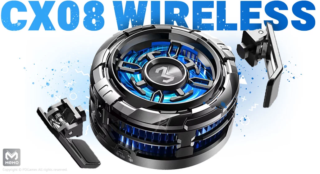 Memo CX08 Wireless Gaming phone cooler خرید خنک کننده موبایل ممو با بهترین قیمت Memo CX08 Wireless
