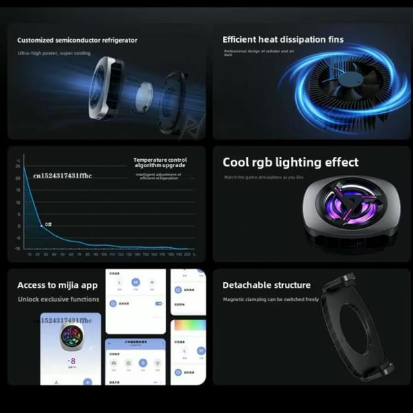 فن خنک کننده مگنتیک گوشی موبایل شیائومی Xiaomi Magnetic Cooling Back Clip