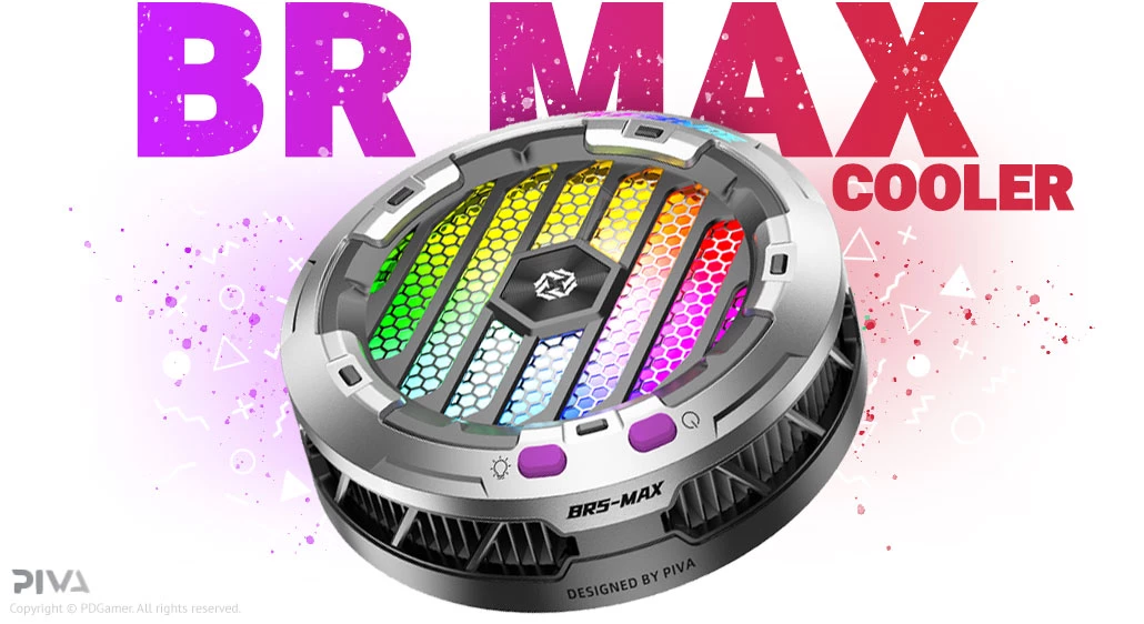 PIVA BR MAX Gaming phone cooler خرید خنک کننده موبایل پیوا با بهترین قیمت PIVA BR MAX