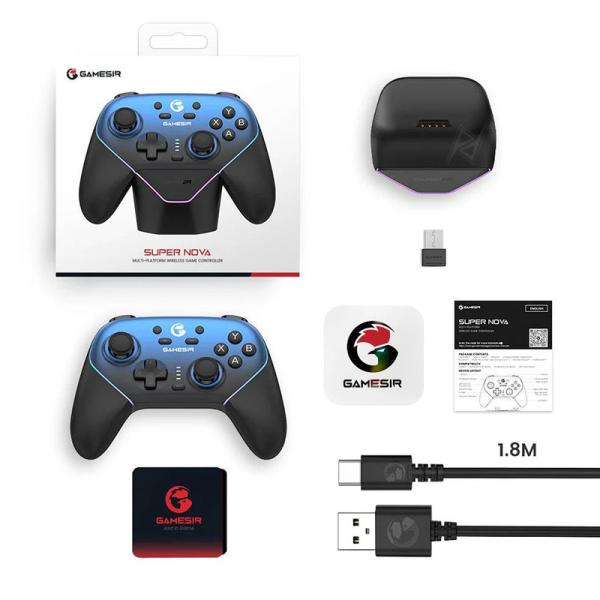 دسته بازی مولتی پلتفرم بیسیم PC/Android/iOS/Switch گیمسر Gamesir Super Nova