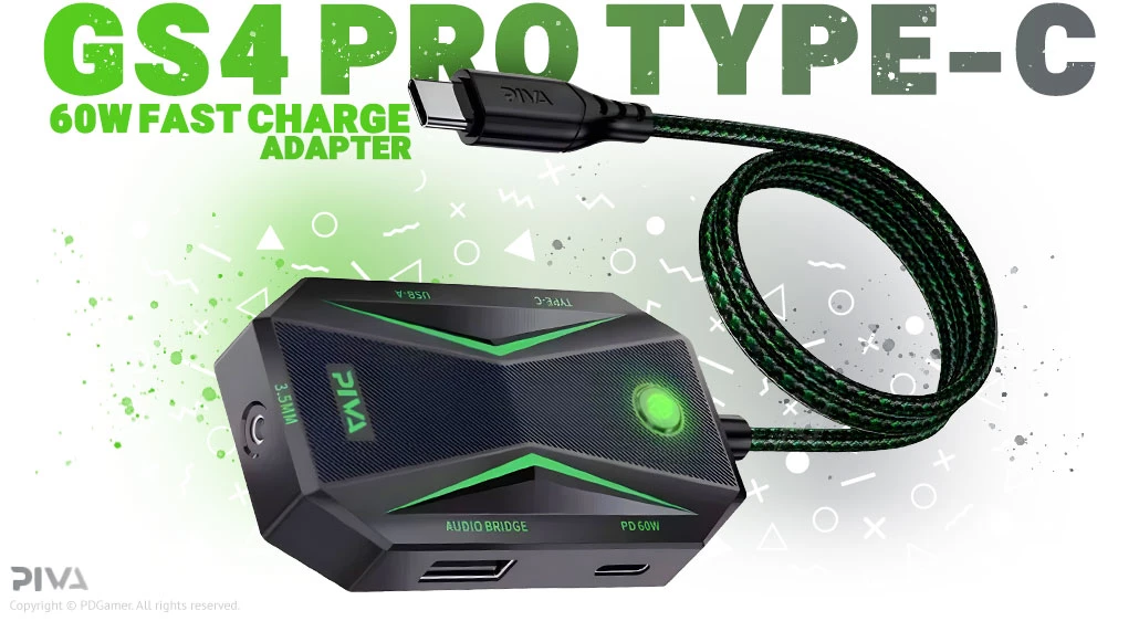 PIVA GS4 PRO Gaming Adaptor خرید مبدل گیمینگ پیوا با بهترین قیمت PIVA GS4 PRO