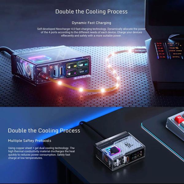 آداپتور حرفه ای و فست شارژ همه منظوره رد مجیک RedMagic DAO GaN Charger 150W