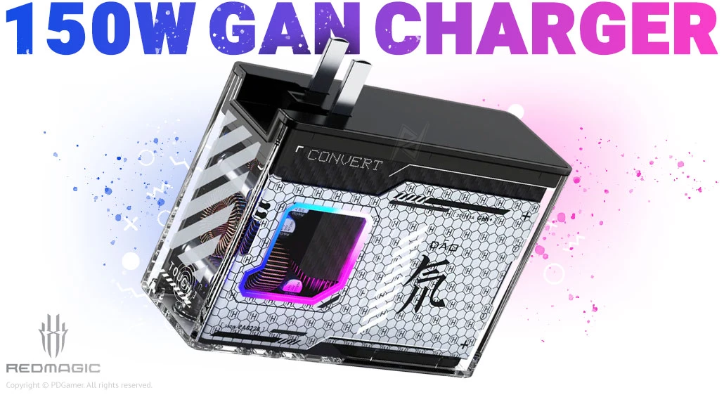 خرید  آداپتور فست شارژ ردمجیک با بهترین قیمت RedMagic DAO GaN Charger 150W