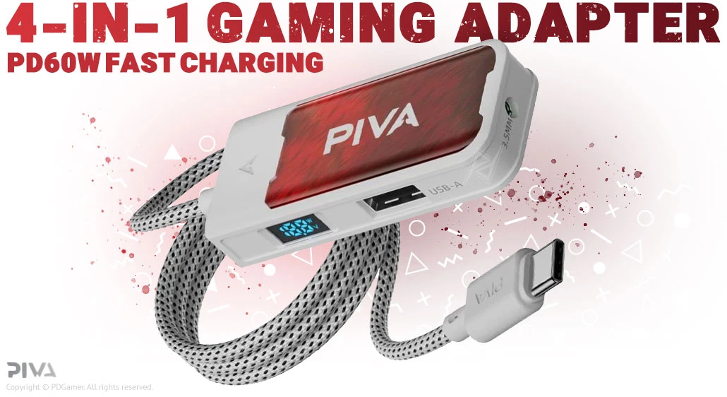 Piva G41 Gaming adapter خرید مبدل تایپ سی گیمینگ پیوا با بهترین قیمت Piva G41