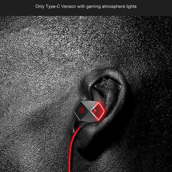 هندزفری گیمینگ سیمی تایپ سی رد مجیک Nubia Red Magic Wired Gaming Earphones Type-C