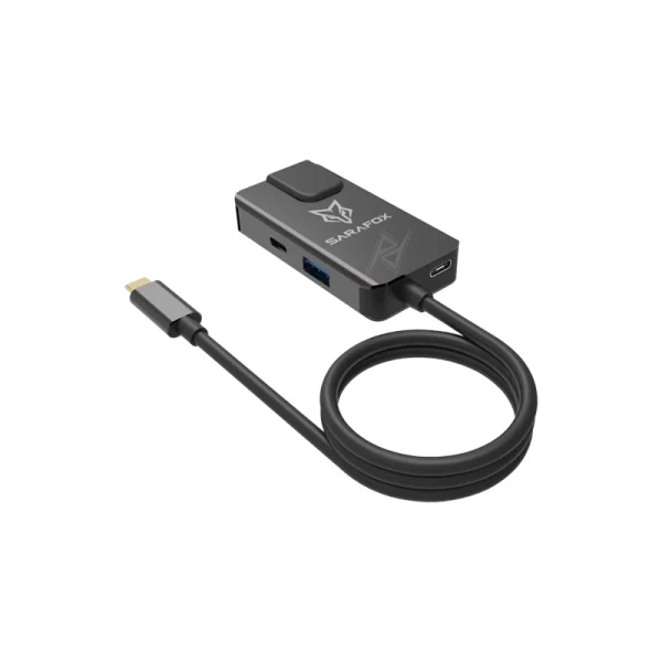هاب گیمینگ حرفه ای 60W سارافاکس Sarafox DM5 Type-C