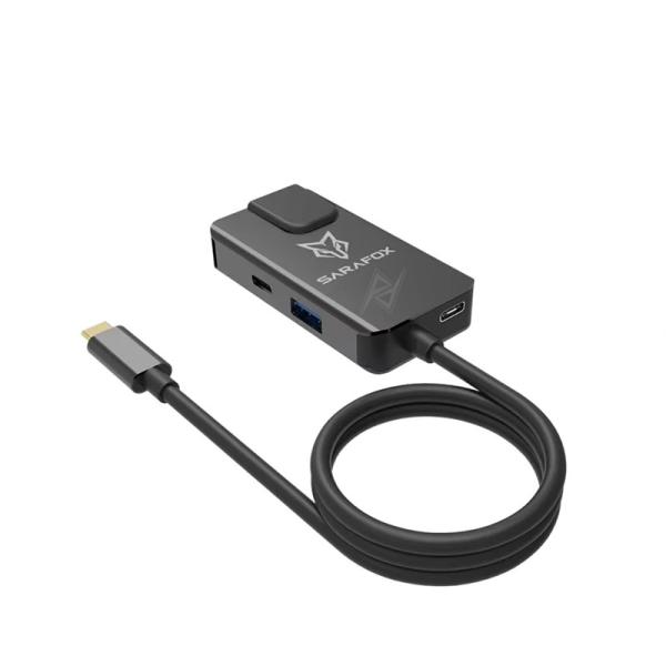 هاب گیمینگ حرفه ای 100W سارافاکس Sarafox DM5 Type-C