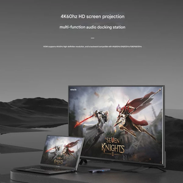 هاب و تبدیل گیمینگ حرفه ای سارافاکس Sarafox GS7 Type-C