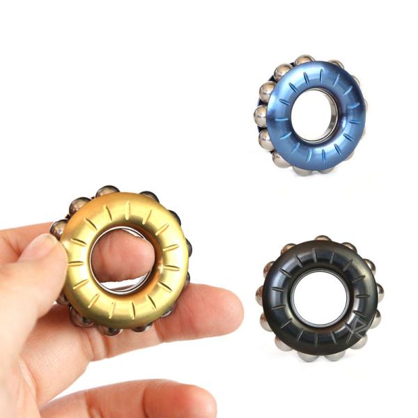 فیجت انگشتی فلزی Metal Ring Tier With Beads Fidget