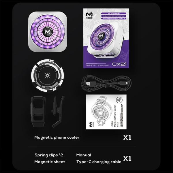 فن خنک کننده مگنتیک گوشی موبایل ممو Memo CX21 18W