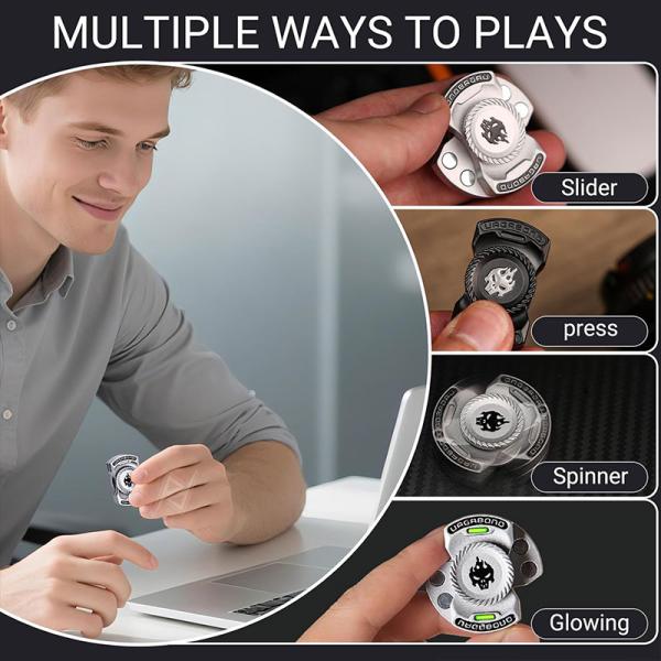 فیجت چندکاره وایرال فلزی Push Slider 3 in 1 Fidget