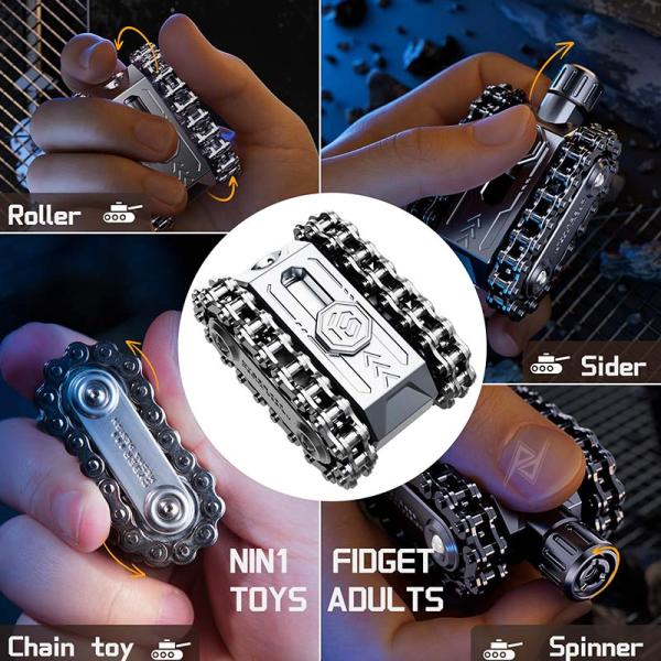 فیجت اسلایدر چندکاره مینی تانک Mini Tank 002 Slider Spinner Roller Fidget