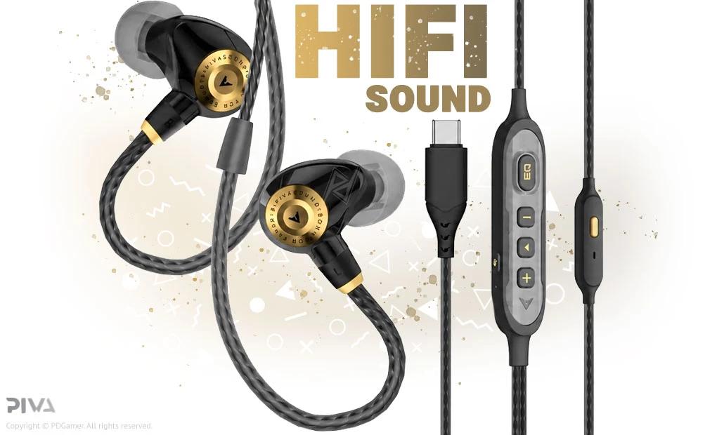 خرید هندزفری گیمینگ سیمی پیوا با بهترین قیمت Piva H8PRO Type-C