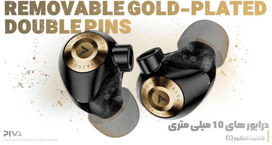 بهترین قیمت خرید هندزفری گیمینگ سیمی H8PRO Type-C برند پیوا Piva