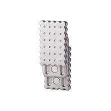 فیجت اسلایدر فلزی Three-Layer Magnetic Biscuit Slider Fidget Silver