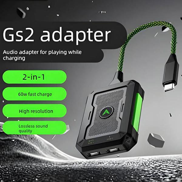مبدل تایپ سی گیمینگ 60W پلکستون Piva GS2 Type-C