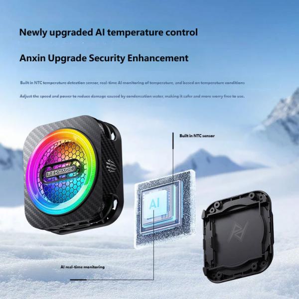 فن خنک کننده مگنتیک گوشی موبایل رد مجیک RedMagic VC Cooler 6 Pro Plus Black